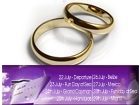 Wedding Invitation with Linen & Ribbons